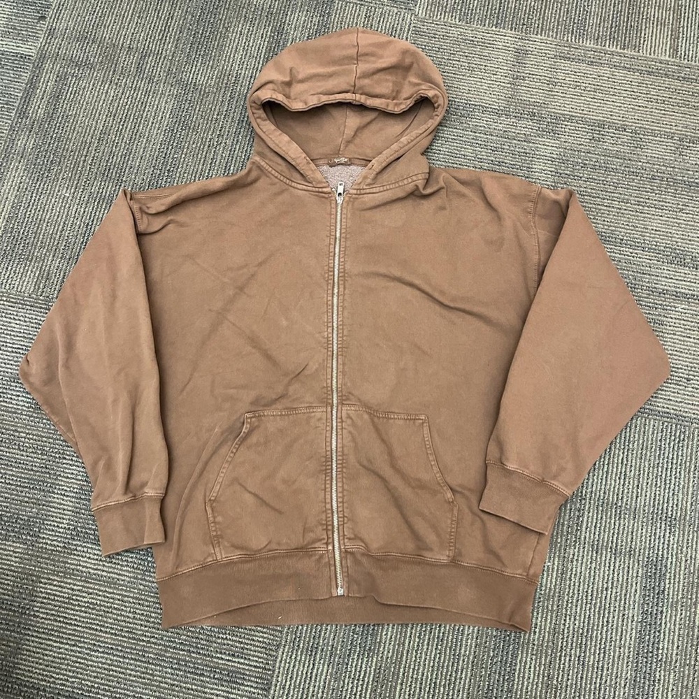 Brandy Melville Oversized Brown Christy Hoodie